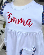 Load image into Gallery viewer, At Bat - Short Set - Monogram Sample "Emma"
