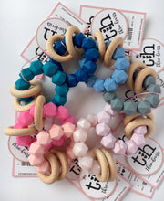 Load image into Gallery viewer, Three Hearts Abby Teething Rattle
