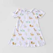 Load image into Gallery viewer, Round &amp; Round We Go Cotton Loungewear/Play Dress
