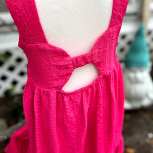 Magenta Eyelet Sundress