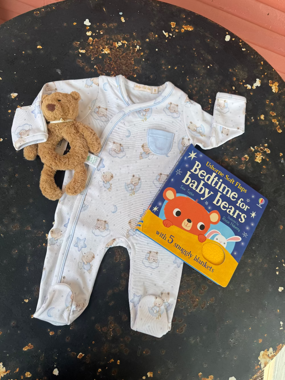 Sleep Tight Bear - Newborn Footie