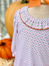 Load image into Gallery viewer, Girls two piece Orange Floral set - Petit  Bebe
