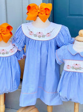 Load image into Gallery viewer, Chambray Pumpkin Dress
