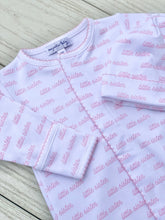 Load image into Gallery viewer, "Little Sister" White &amp; Pink Printed Converter Gown

