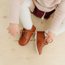 Load image into Gallery viewer, James Boy&#39;s Leather Lace Up Shoe (Baby) - Cognac  -  L&#39;Amour
