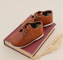 Load image into Gallery viewer, James Boy&#39;s Leather Lace Up Shoe (Baby) - Cognac  -  L&#39;Amour
