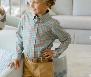 Performance Button Down - Jingle Plaid