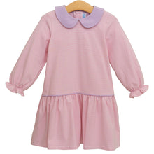 Load image into Gallery viewer, Pink, White &amp; Lavender Knit Katherine Dress

