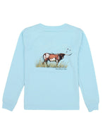 Powder Blue w/ Longhorn L/S T-shirt