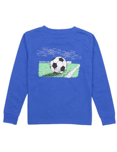 Soccer LS Bay Blue T-shirt Size 7 only