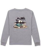 Load image into Gallery viewer, Bayou Gator on Grey -  L/S T-Shirt
