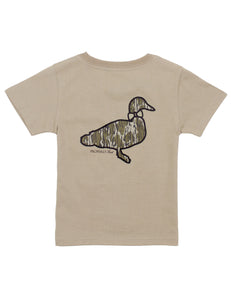 Mossy Oak Logo on Sand - S/S T-Shirt