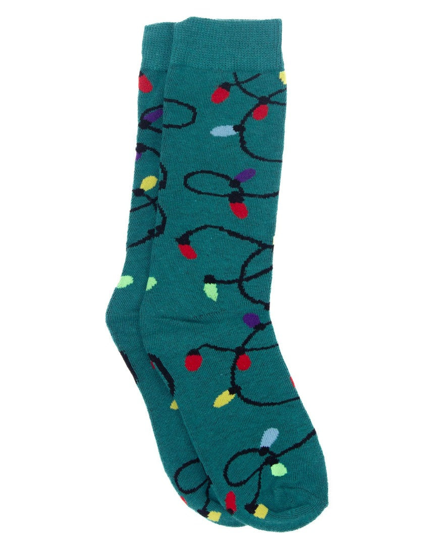 Lucky Duck Sock - Christmas Lights