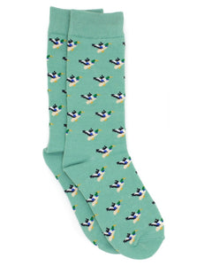 "Breaking Water" Mallard - Lucky Duck Socks