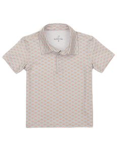 Inlet Polo Baseball Shield Shirt