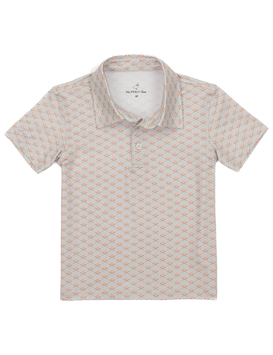Inlet Polo Baseball Shield Shirt