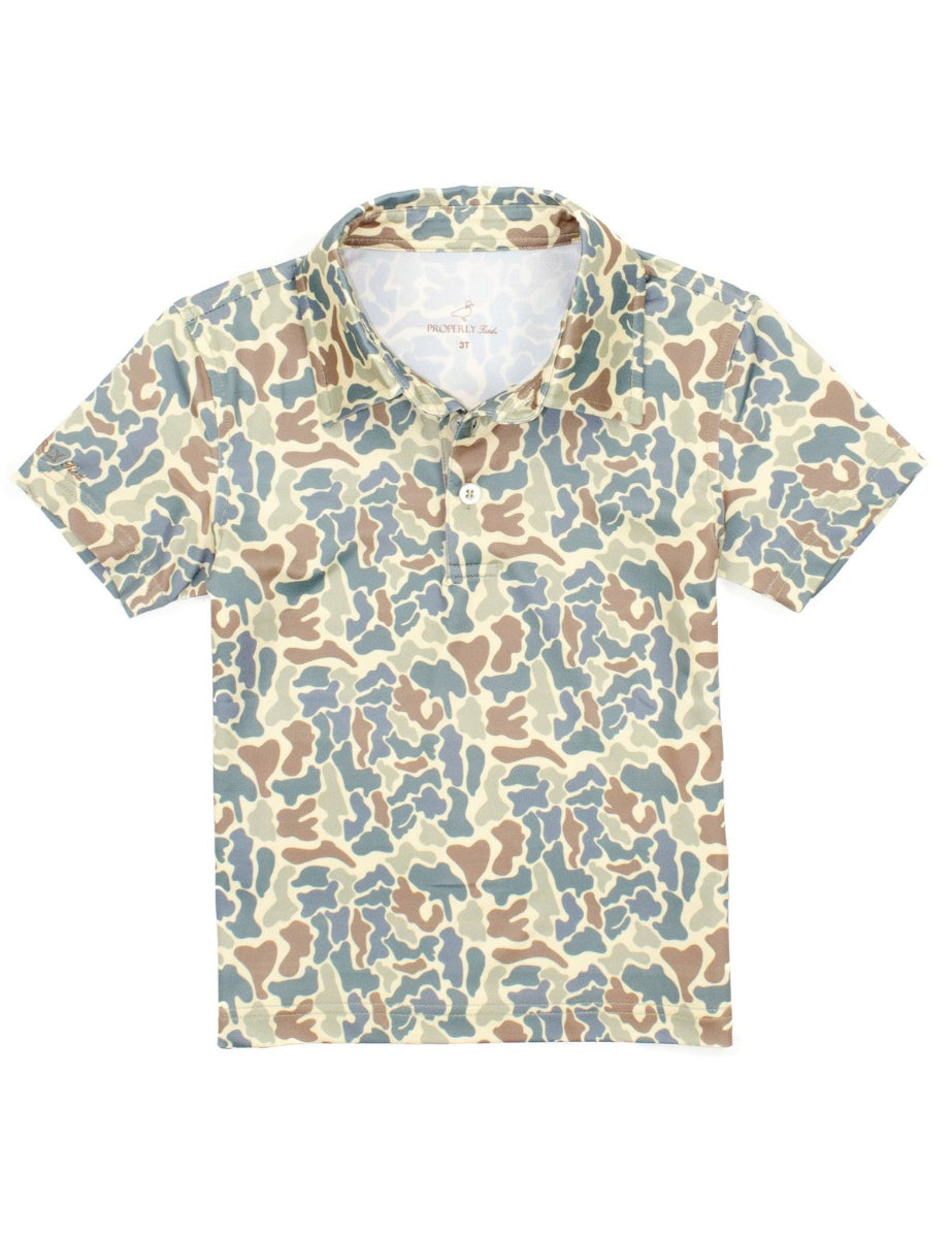 Field Camo Performance Inlet Polo