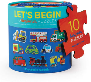 Let's Begin 2-Piece Puzzle - Vehicles