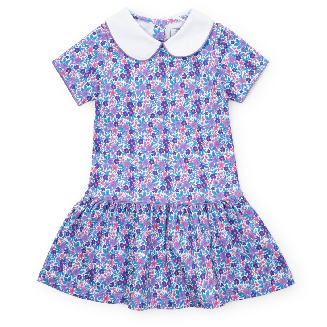 Blackberry Floral Libby Girls Dress