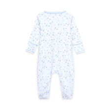 Load image into Gallery viewer, Little Golfer Print Zip Footie - Light Blue
