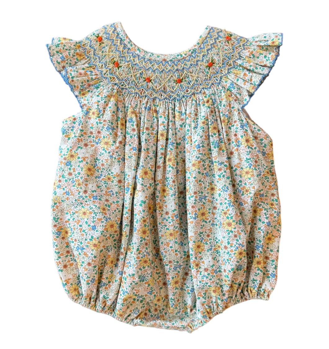 Merritt Floral -  Smocked Lila Bubble