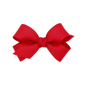 Mini Grosgrain Hair Bow with Knot - Assorted Colors