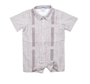 Gameday Guayabera Maroon Romper