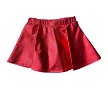 Load image into Gallery viewer, Candy Cane Sequin Shirt &amp; Metallic Red Skirt Set - Last one a 3T
