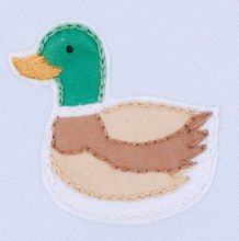 Load image into Gallery viewer, Mini Mallard Embroidered Light Blue Footie
