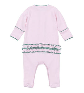 Mini Mallard Embroidered Ruffle Footie