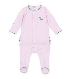 Mini Mallard Embroidered Ruffle Footie