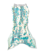 Load image into Gallery viewer, Shimmery Mermaid Tail with Iridescent  Mint Sequins
