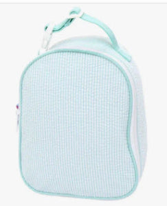 Mint Seersucker Lunchbox - Sale