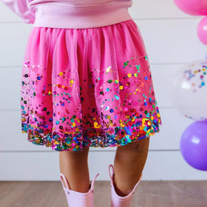 Raspberry Confetti Tutu