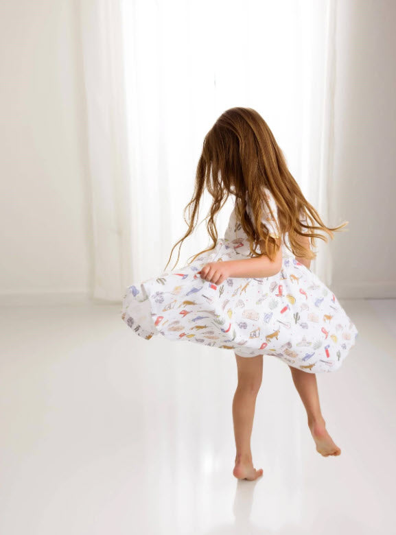 TEXAS KIDS - Organic Cotton Twirl Dress