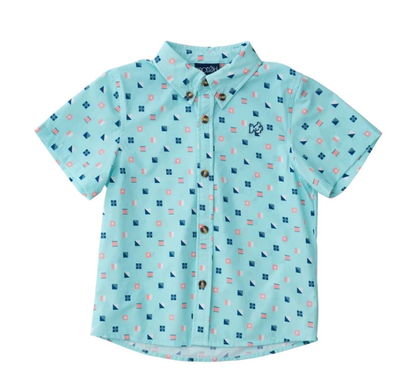 Boy's S/S Nautical Flag Print Shirt
