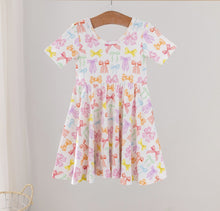 Load image into Gallery viewer, Rain-BOW Cotton Twirl Dress
