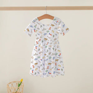 TEXAS KIDS - Organic Cotton Twirl Dress