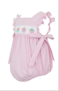 Cupcakes Pink Gingham Bubble