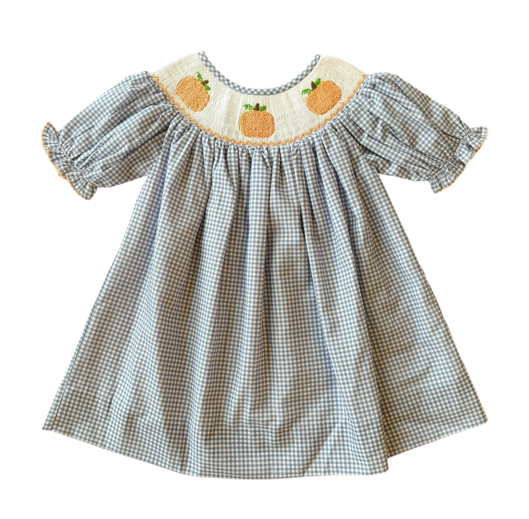 Pumpkin Trio - Smocked Kate Dress