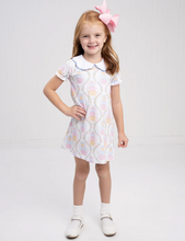 Load image into Gallery viewer, Presley Kait Pumpkin Bow Trellis Dress
