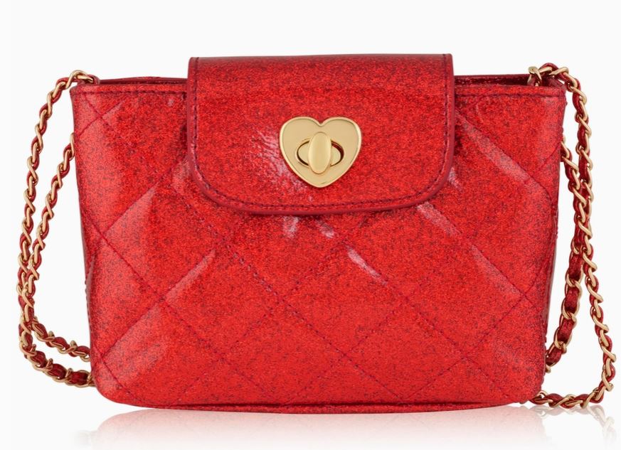 Paige Red Glitter Purse