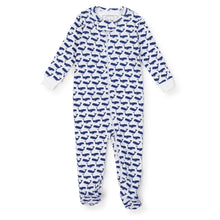 Load image into Gallery viewer, Parker Zipper Pajama - A Whale&#39;s Tale
