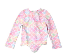 Load image into Gallery viewer, Pastel Scales Rash Guard Swimsuit
