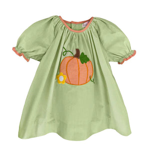 Pumpkin Applique Dress Set