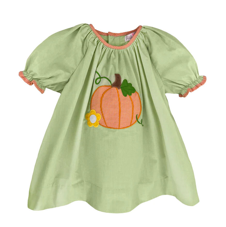 Pumpkin Applique Dress Set