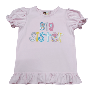 Appliqued Big Sister T-Shirt