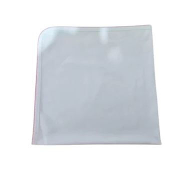 White w/Pink Picot Receiving Blanket