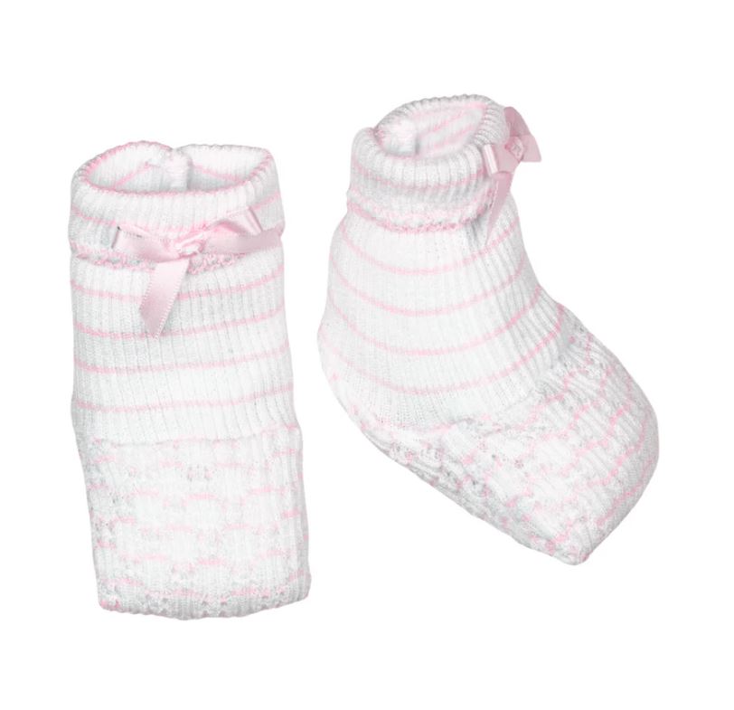 Paty, Inc. - Pink Pinstripe Booties