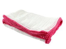 Load image into Gallery viewer, Cotton Muslim Swaddle Blanket w/ Pom-Pom Trim
